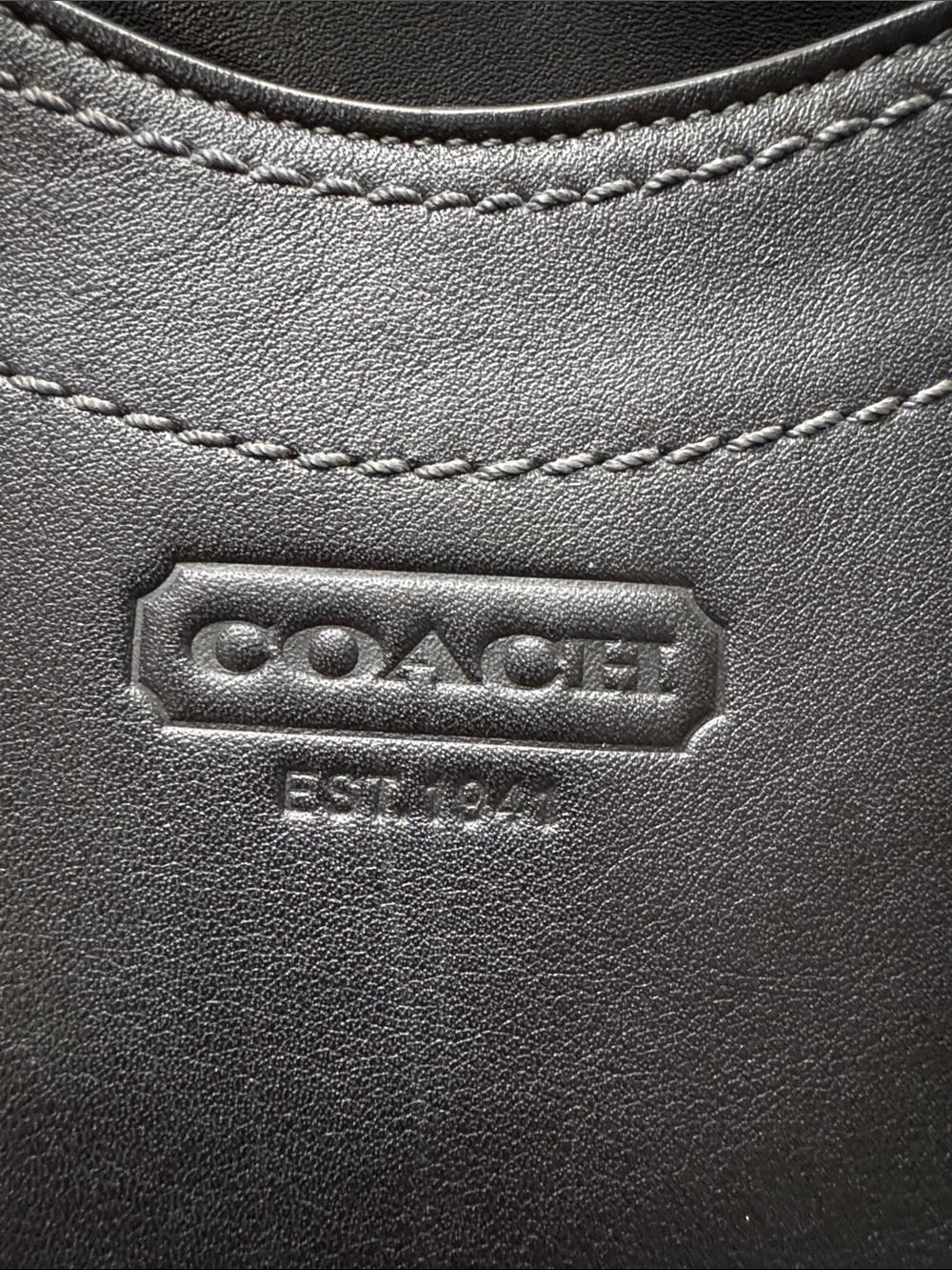 Coach Legacy Bleeker Black Leather Tote with Coach Tag - Picture 2 of 13